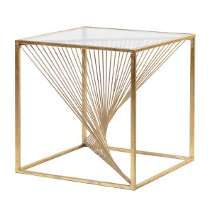 Złoty stolik kawowy