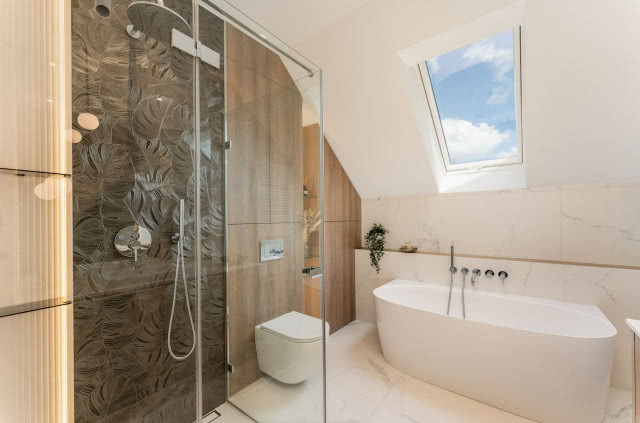 łazienka na poddaszu