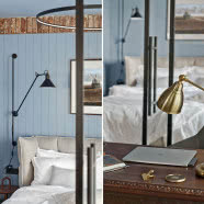 Designerski apartament na Wyspie Spirzchów - ma niebieski sufit i szklaną ścianę!