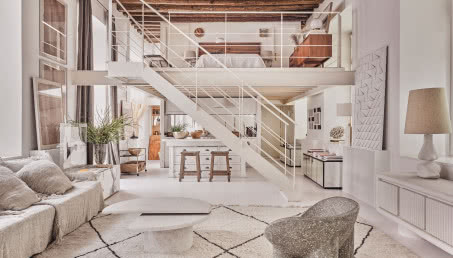 Hiszpański apartament w stylu soft loft! Powstał z dawnego klasztoru!