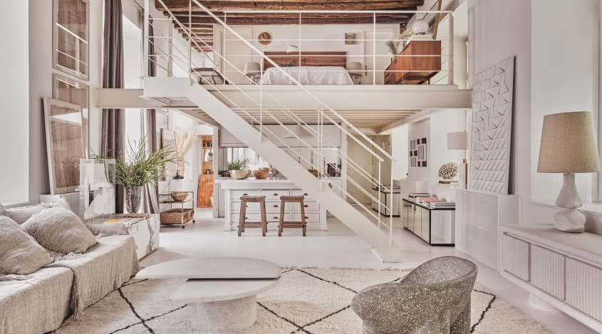 Hiszpański apartament w stylu soft loft! Powstał z dawnego klasztoru!