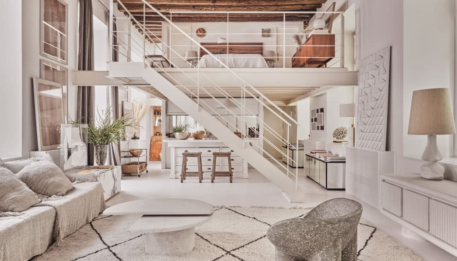 Hiszpański apartament w stylu soft loft! Powstał z dawnego klasztoru!