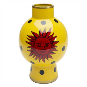 WAZON PORCELANOWY ŻÓŁTY Ø19x28 cm, KARE, www.sfmeble.pl, 821 zł