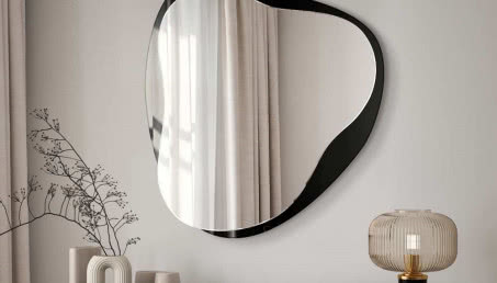 Wnętrzarski trend na 2024 rok - lustra o organicznym kształcie!