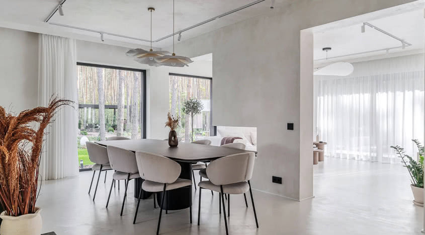 Dom Janka Dąbrowskiego i Sylwii Przybysz. Taupe i dekoracyjny tynk rządzą! 