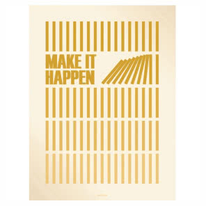 Plakat Make It Happen, Visevasse, Portfolio, od 149 zł