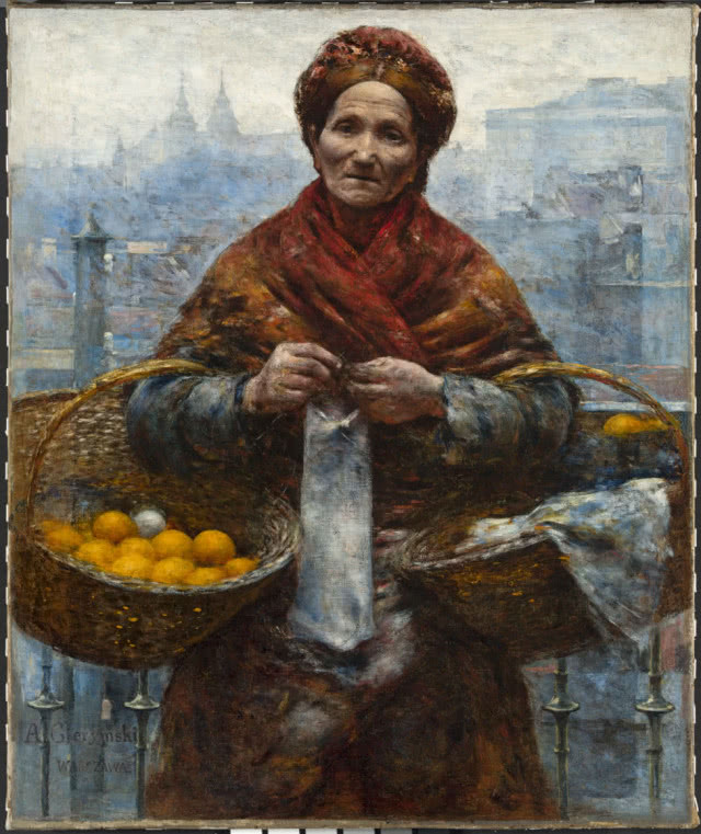 Aleksander Gierymski, Żydówka z pomarańczami, ok. 1880-1881, olej, płótno, 65 x 54 cm, Muzeum Narodowe w Warszawie