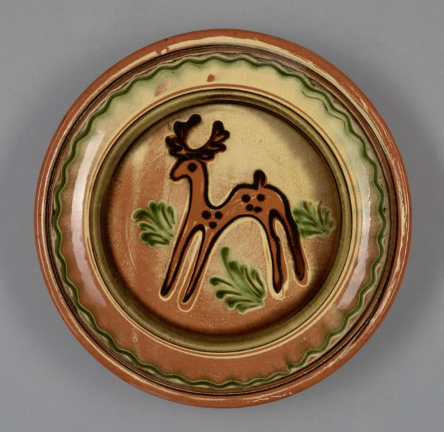 talerzyk z jelonkiem Spółdzielnia "Kamionka" Łysa Góra