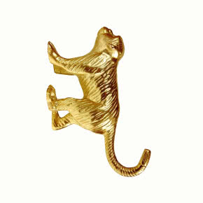 Meble i dodatki w kształcie małp