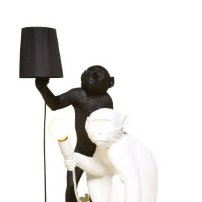 Meble i dodatki w kształcie małp