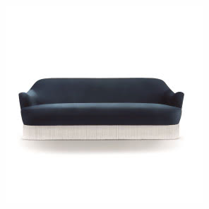 Sofa Gilda Fringe obita bawełnianym aksamitem,
Editions Milano, KOOKU DESIGN, 40 495 zł