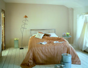 Aranżacja sypialnia z wykorzystaniem farby z serii Kolory Świata, Dulux