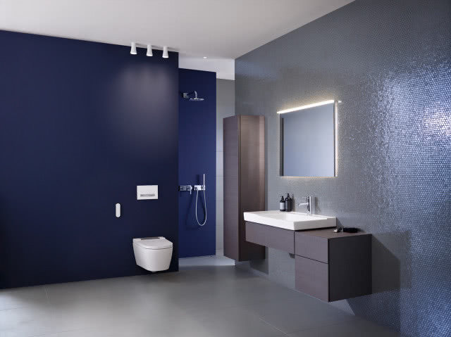 Geberit AquaClean Sela to toaleta myjąca  nowoczesnym i eleganckim wzornictwie. Spełni oczekiwania wymagających uzytkowników, którzy cenią sobie połączenie jakości materiałów z dobrym designem.