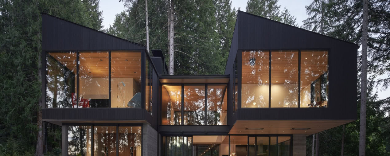 Nowoczesny dom nad jeziorem. Architekci inspirowali się...popularną grą dla dzieci!