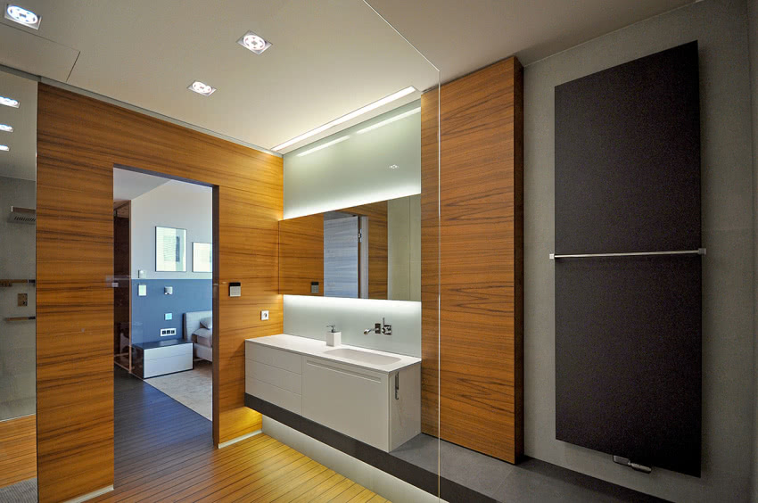 Nowoczesna, minimalistyczna łazienka