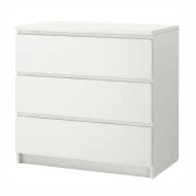 Komoda Malm z trzema szufladami