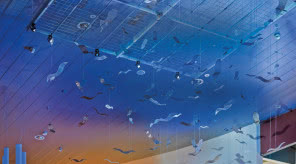 Szkło w ruchu - instalacja w DOMOTECE, która zamienia materię w spektakl