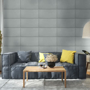 Ściana za łóżkiem w ponadczasowej formie - panele kwarcowe