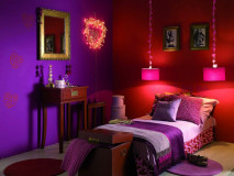 Aranżacja sypialni z wykorzystaniem farby do wnętrz, z zawartością Teflon® surface protector od Śnieżki