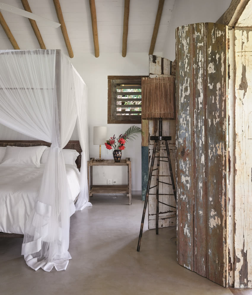 Inna sypialnia została
urządzona z...