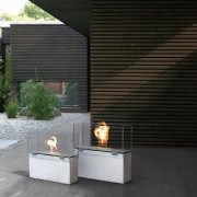 Biokominek Quadro można wstawić nawet w otwarte...