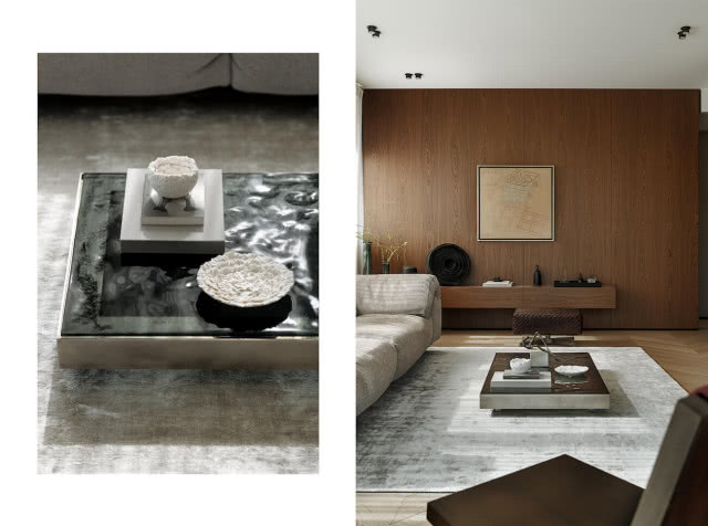 ściana drewno w salonie