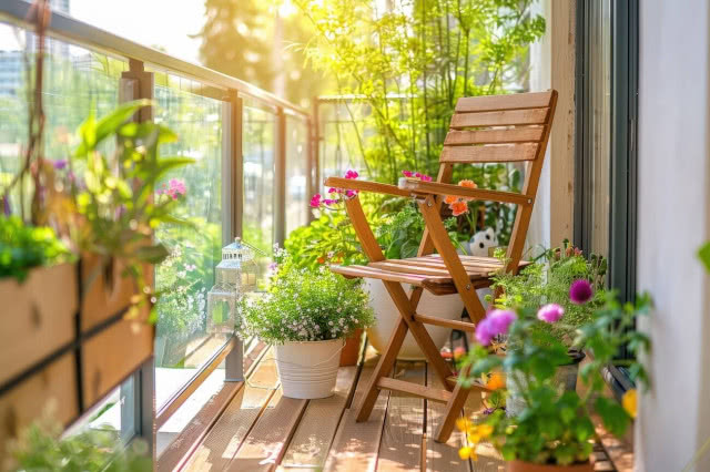 mały balkon