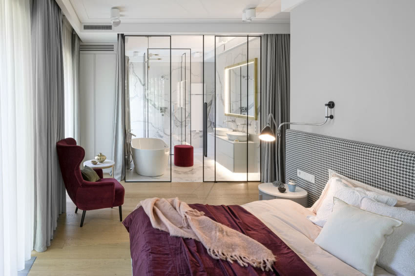 Sypialnia gospodarzy jest wspaniałym miejscem do...