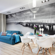 Turkus, fototapety i szczypta Orientu - mieszkanie w Sopocie