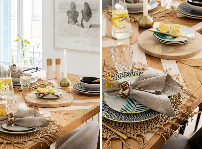 Pani domu uwielbia wydawać przyjęcia. Komplet...