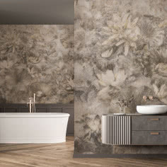 Elegancja w łazience - tapety Lorenso w nowoczesnych wnętrzach