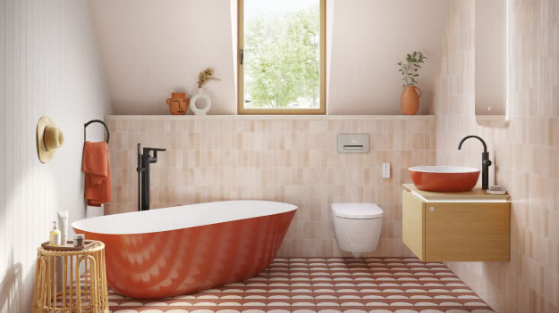 Kolor w łazience: Villeroy&Boch wprowadza do oferty nowe kolorowe umywalki!