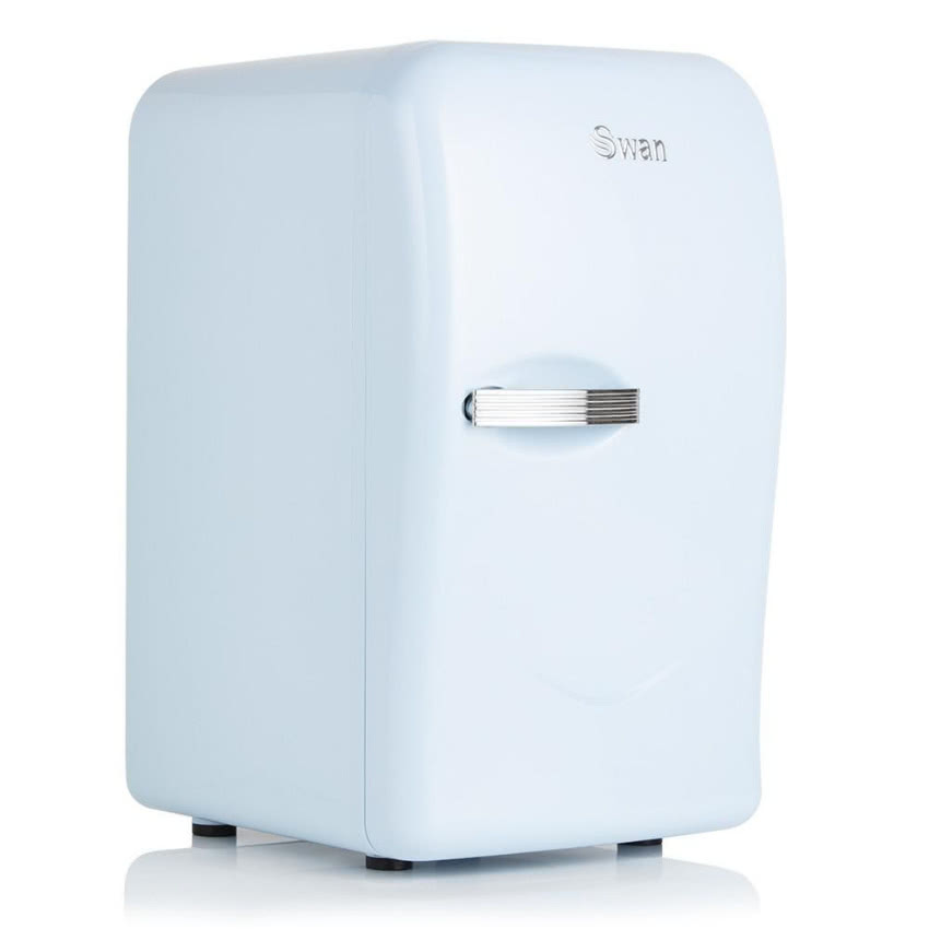 Lodówka retro mini Swan SRE10010BLN, błękitna,...