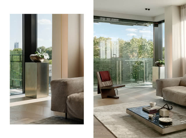 Panoramiczne okna w salonie