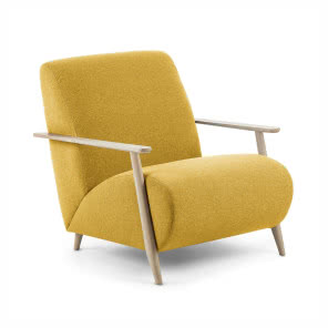 Fotel REDFORT 77x86 kolor żółty, 9DESIGN, 2429 zł