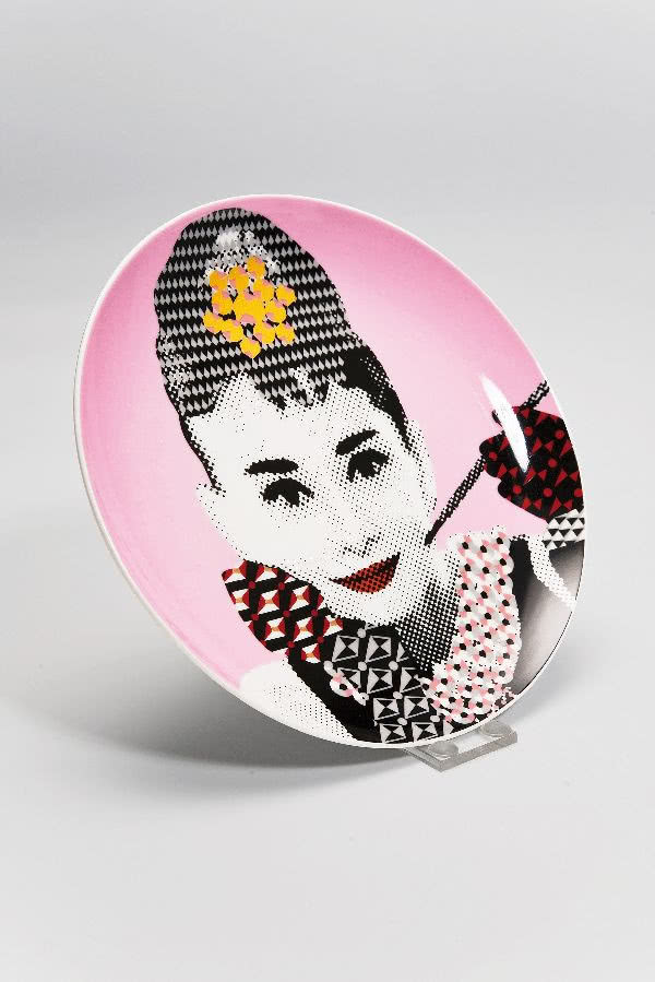 Porcelanowy talerz Diva z wizerunkiem Audrey...