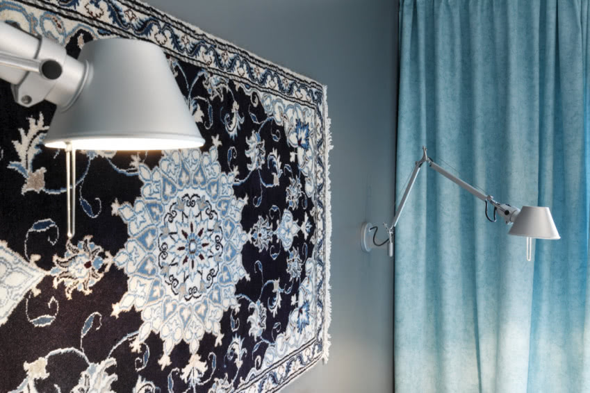 Orientalny dywan w sypialni niczym obraz...