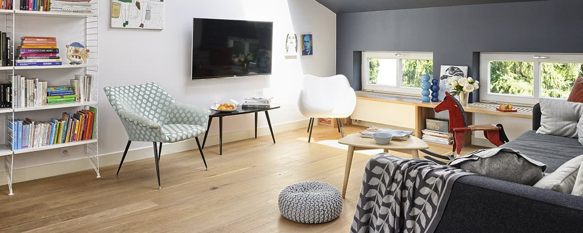 Słoneczne mieszkanie na poddaszu kamienicy