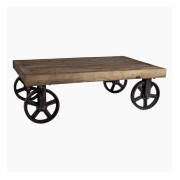 Drewniany stolik na kołach