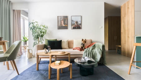 Mieszkanie w odcieniach zieleni. Właścicielka urządzała je kilka lat!