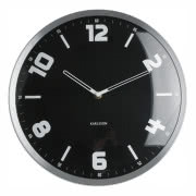 Czarny zegar ścienny Studio