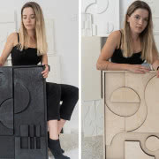 Ten relief wykonany jest z prasowanych włókien...