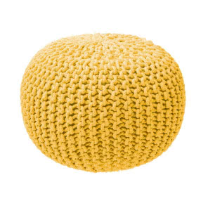 Musztardowy puf loomi.design, BONAMI, 384 zł