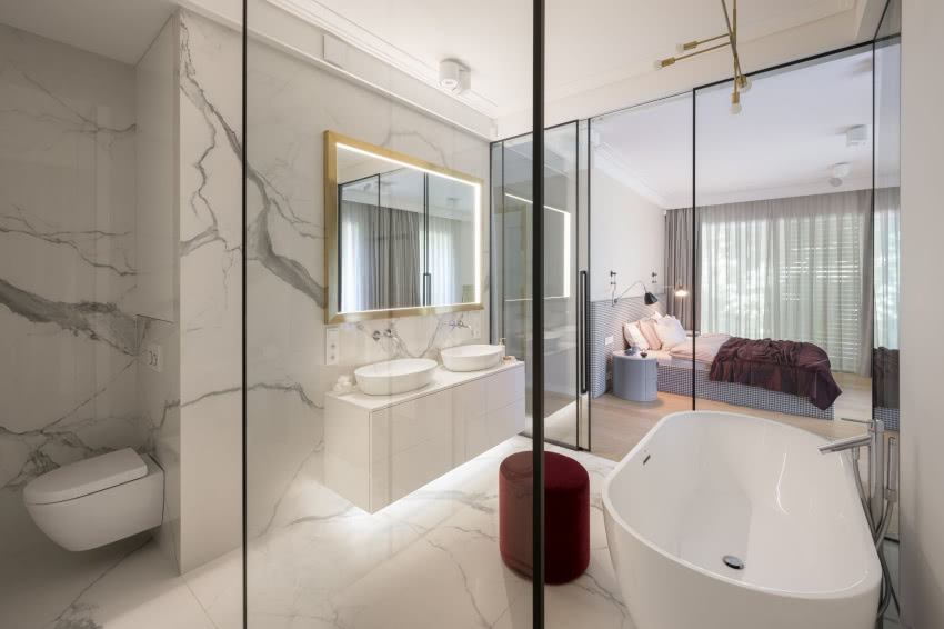 Prywatna łazienka gospodarzy to pokój
kąpielowy...