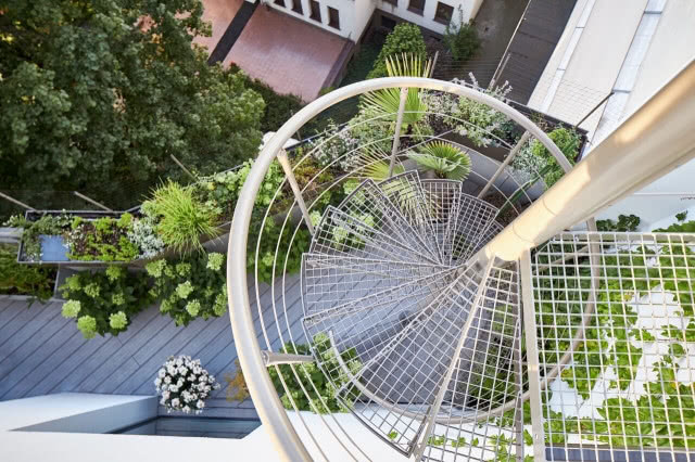 schody na taras na dachu