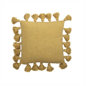 Poduszka dekoracyjna Raja 45x45 cm żółta, BLOOMINGVILLE, 219 zł