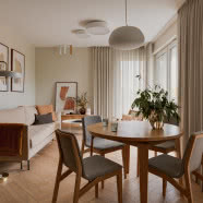 Wnętrze z muśnięciem lat pięćdziesiątych - tu króluje beż!