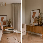 Wnętrze z muśnięciem lat pięćdziesiątych - tu króluje beż!