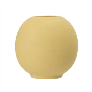 Wazon Elle Ø9x8 cm żółty, BLOOMINGVILLE, 31 zł