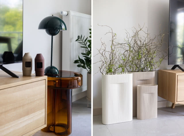 Dodatki do stonowanego salonu